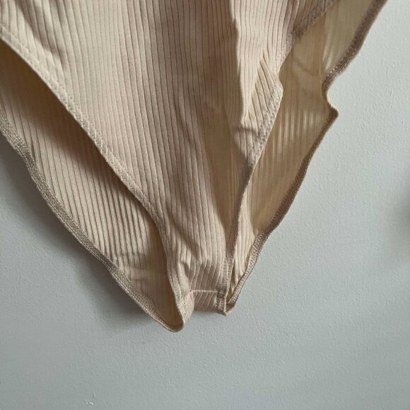 Ozma of California Rosie Bodysuit, Tencel Rib, Shell - M - Picture 6 of 7